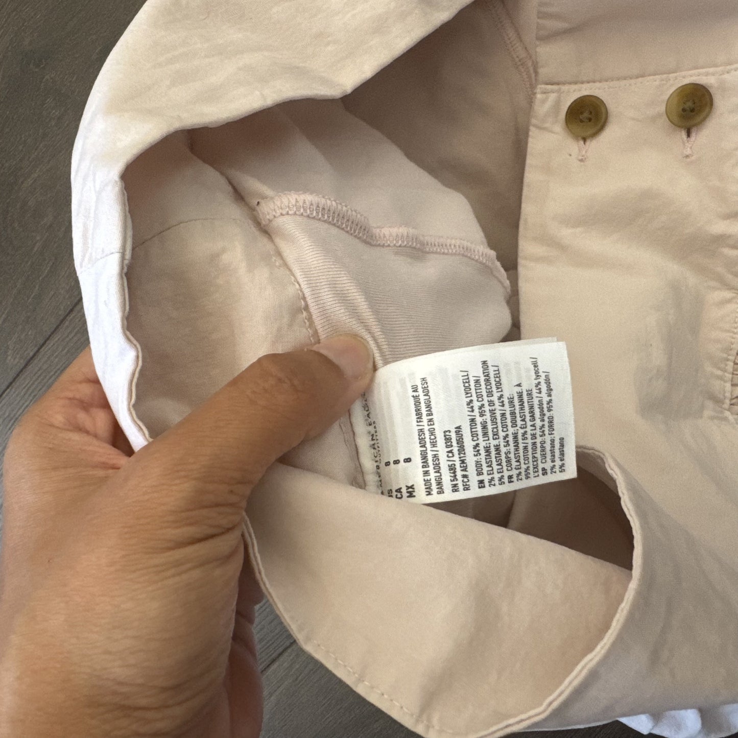 American Eagle Dusty Pink Drop Waist Bubble Skort – view 9