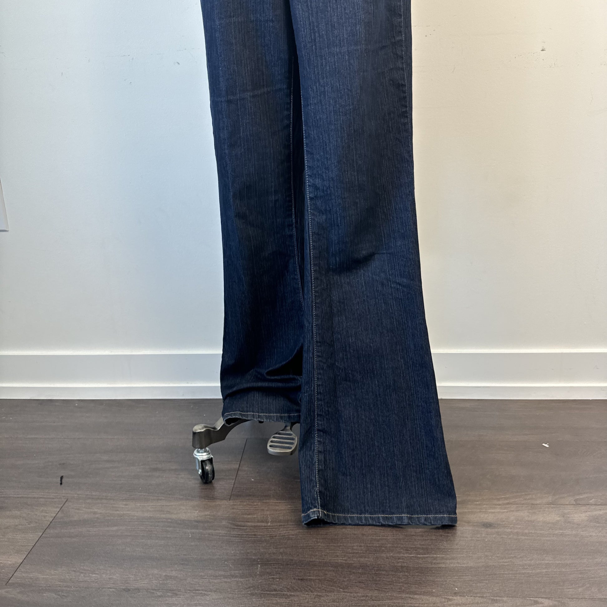 Calvin Klein Dark Wash Mid Rise Flared Jeans – view 6