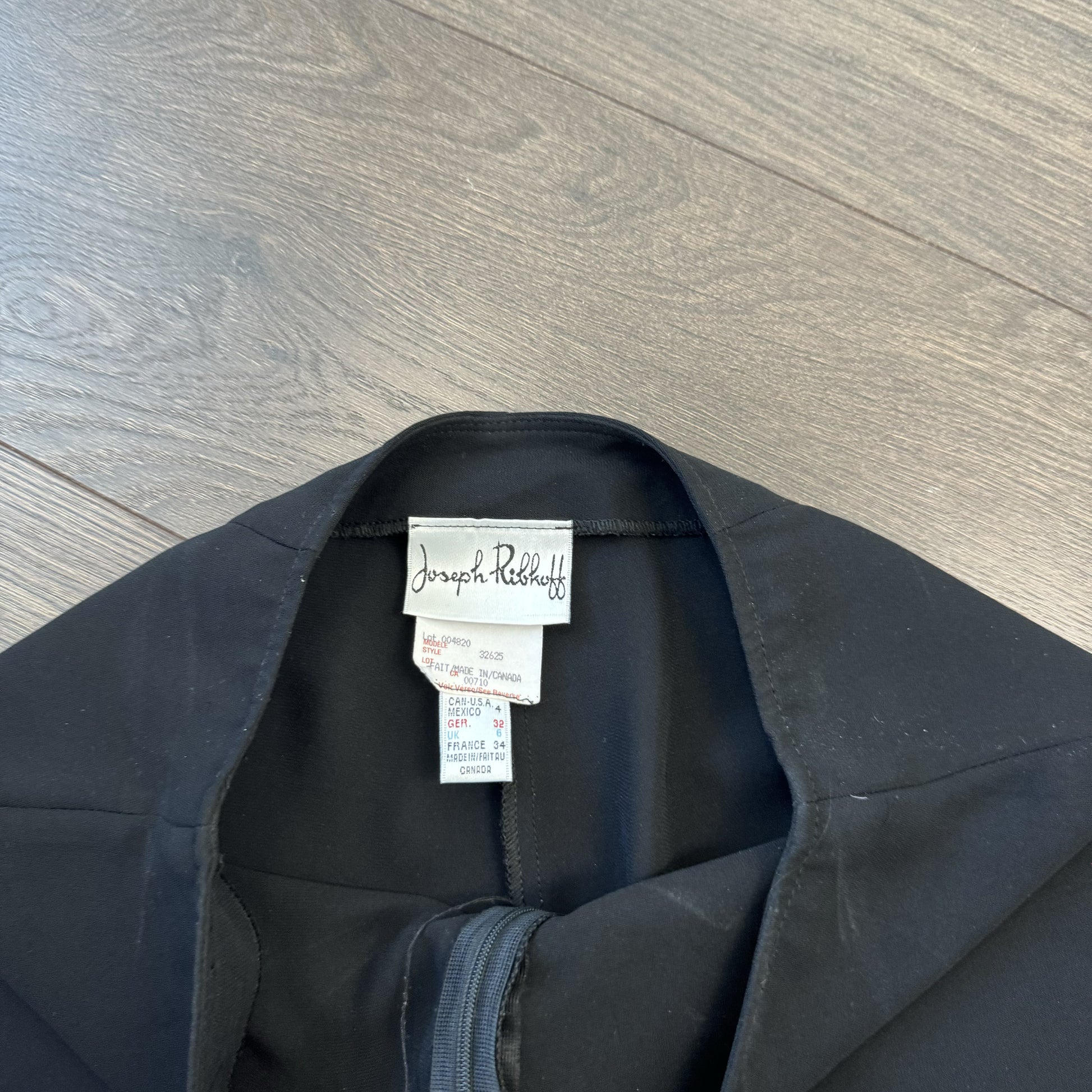 Vintage Joseph Ribkoff Black Flared High Waisted Chiffon Trousers – view 10