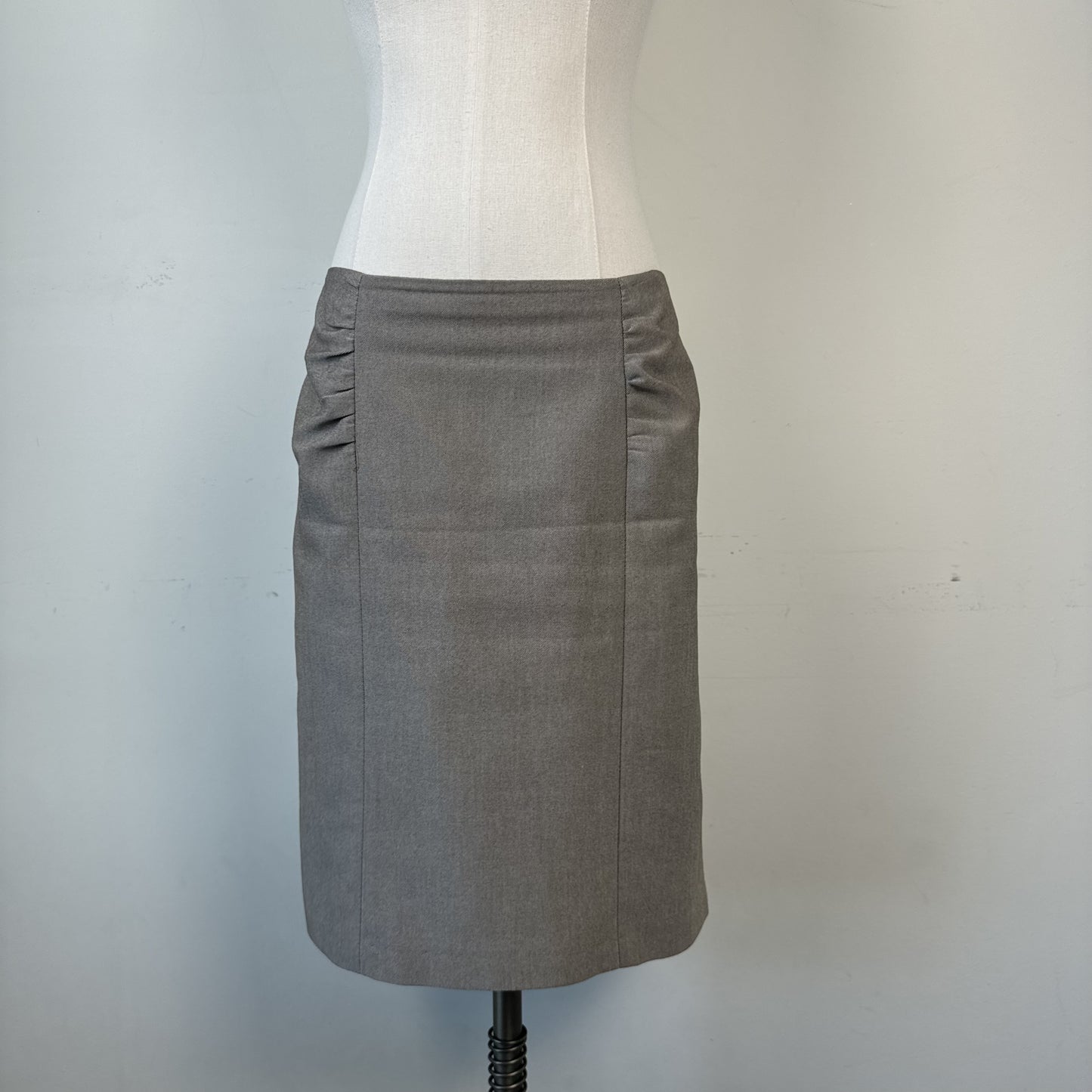 Light Brown Ruched Midi Skirt – view 5