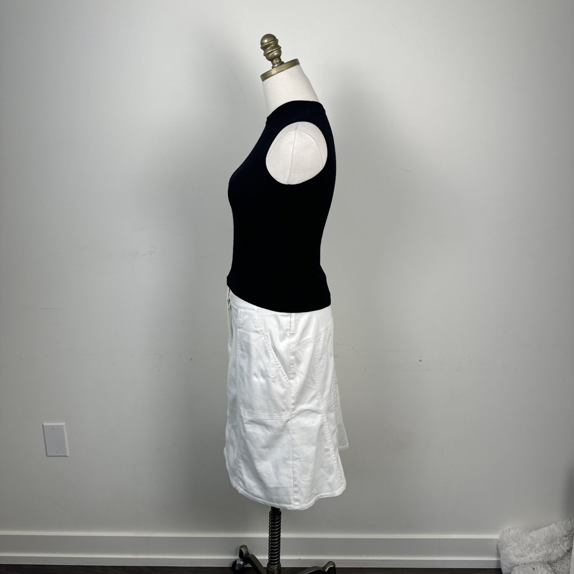 Black Wool Sleeveless Knit Vest Top – view 7