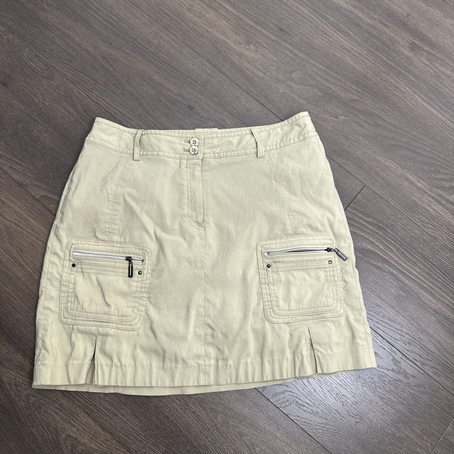 Vintage Jamie Sadock Beige Cargo Midi Skirt – view 6