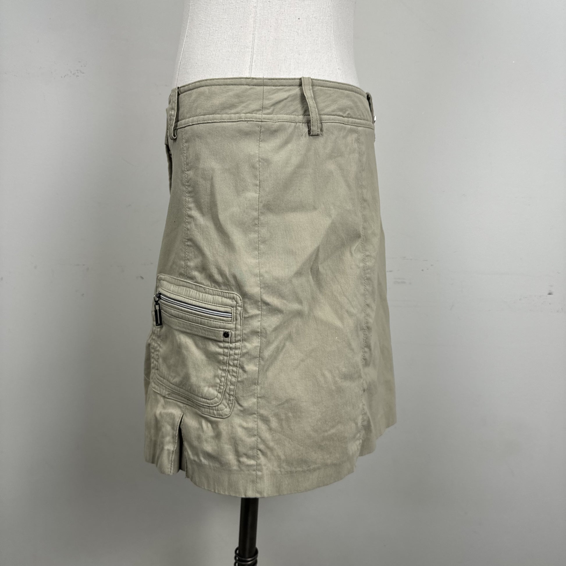 Vintage Jamie Sadock Beige Cargo Midi Skirt – view 3