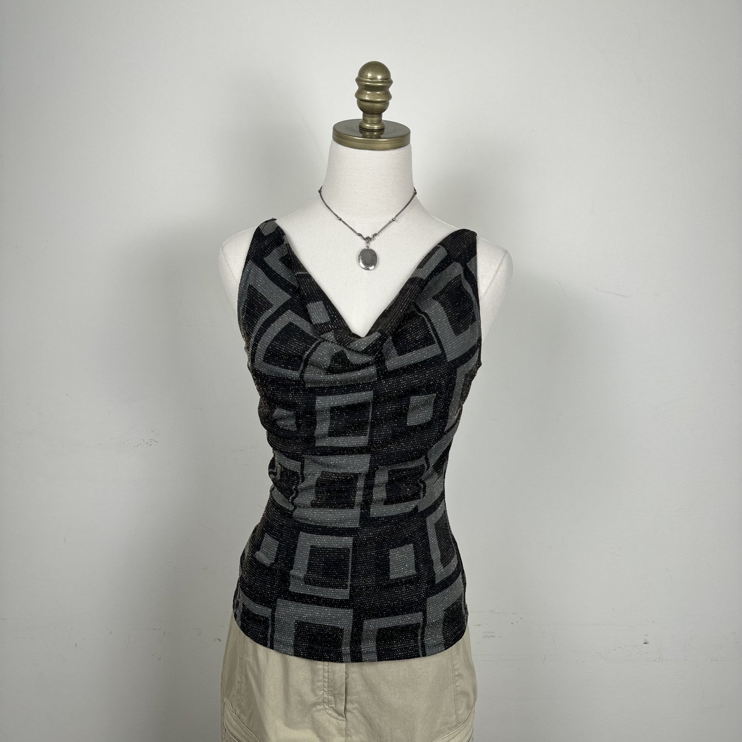 90s Suzy Shier Graphic Cowl Neck Top – view 2
