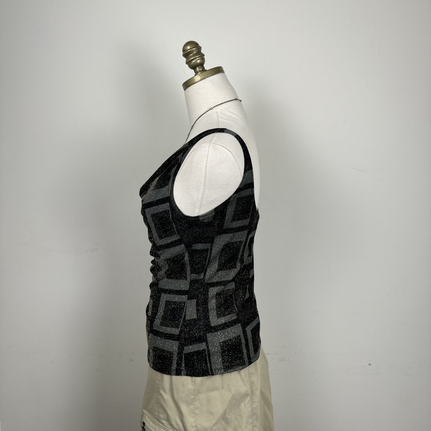90s Suzy Shier Graphic Cowl Neck Top – view 3