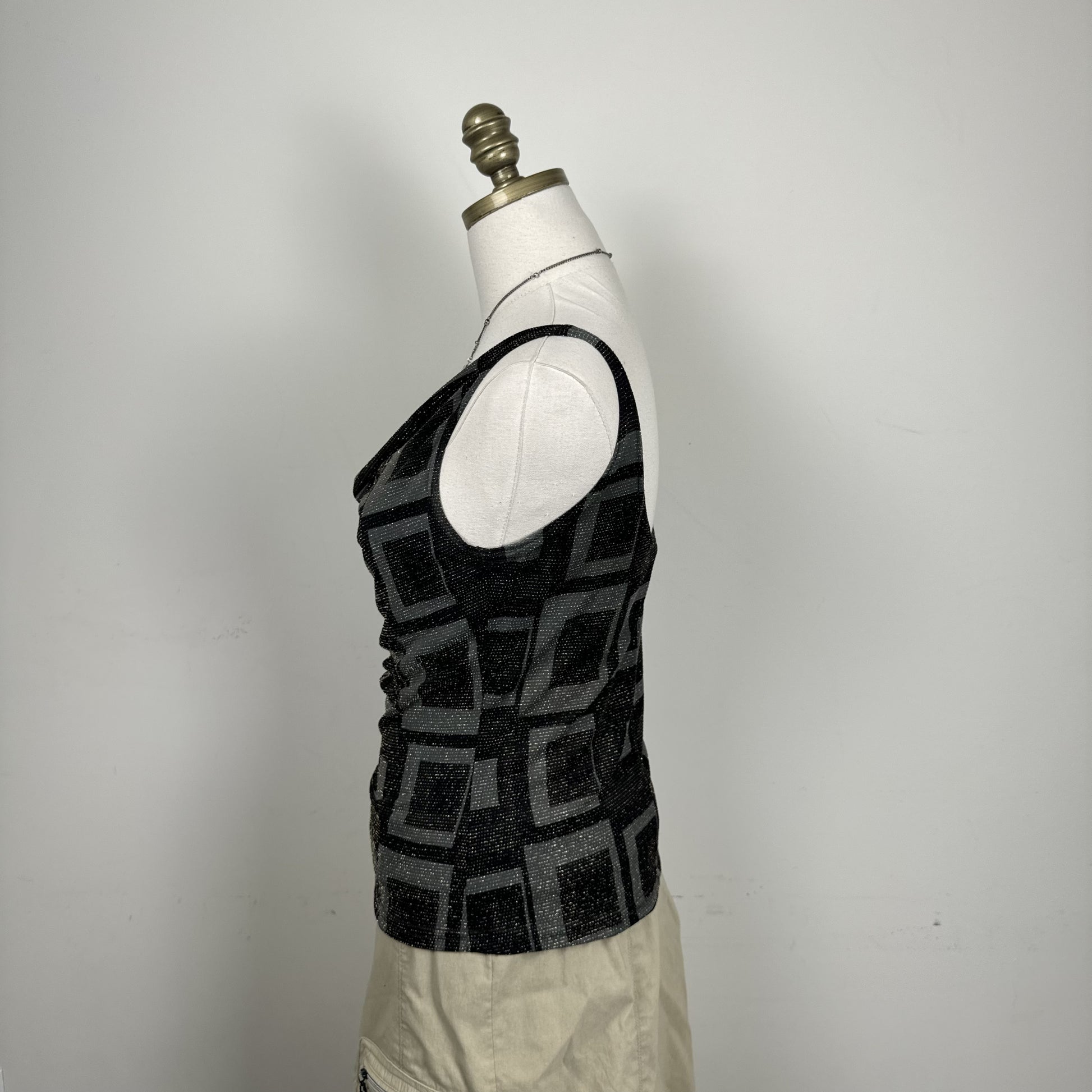 90s Suzy Shier Graphic Cowl Neck Top – view 3