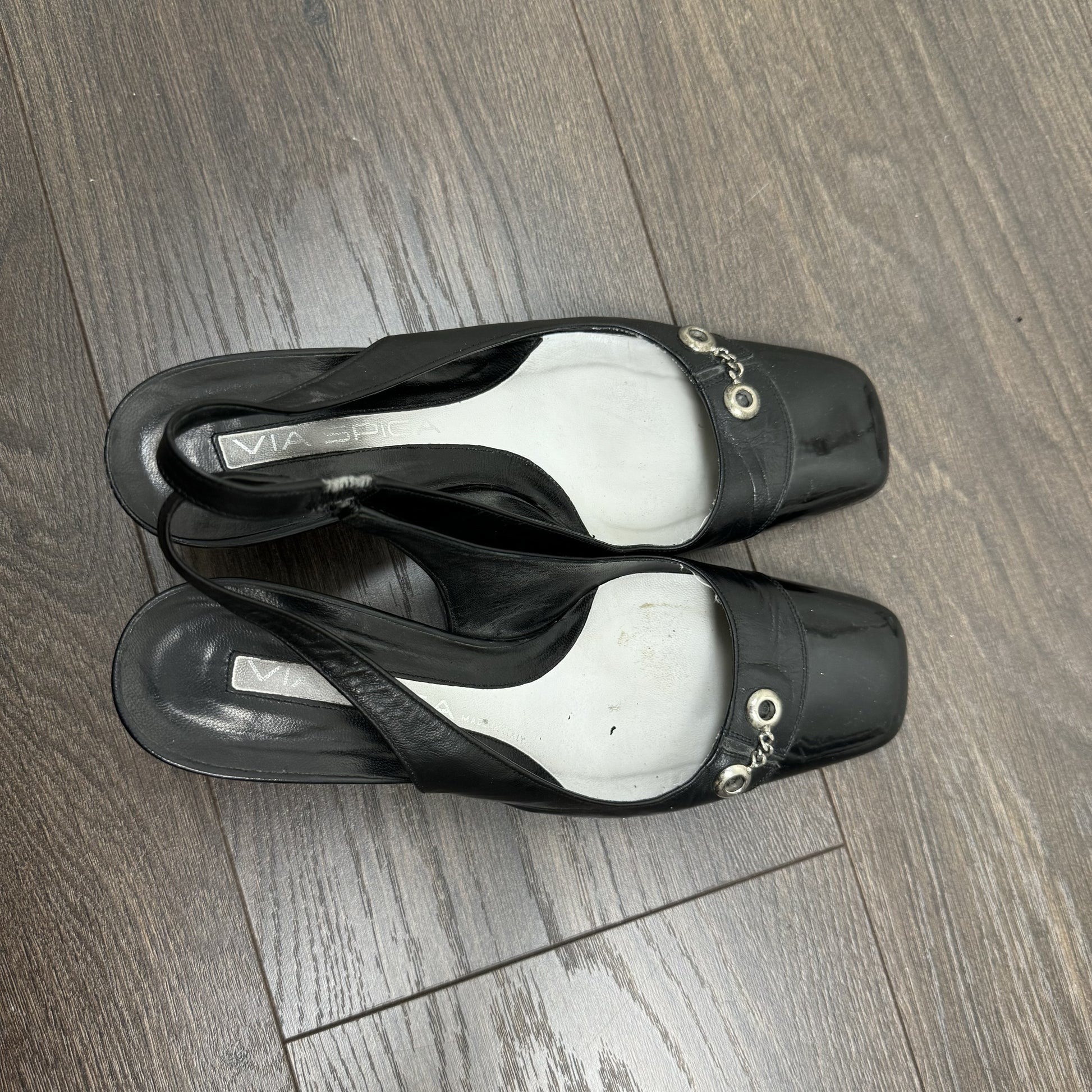 Vintage Via Spiga Made in Italy Chain Link Kitten Heels – view 7