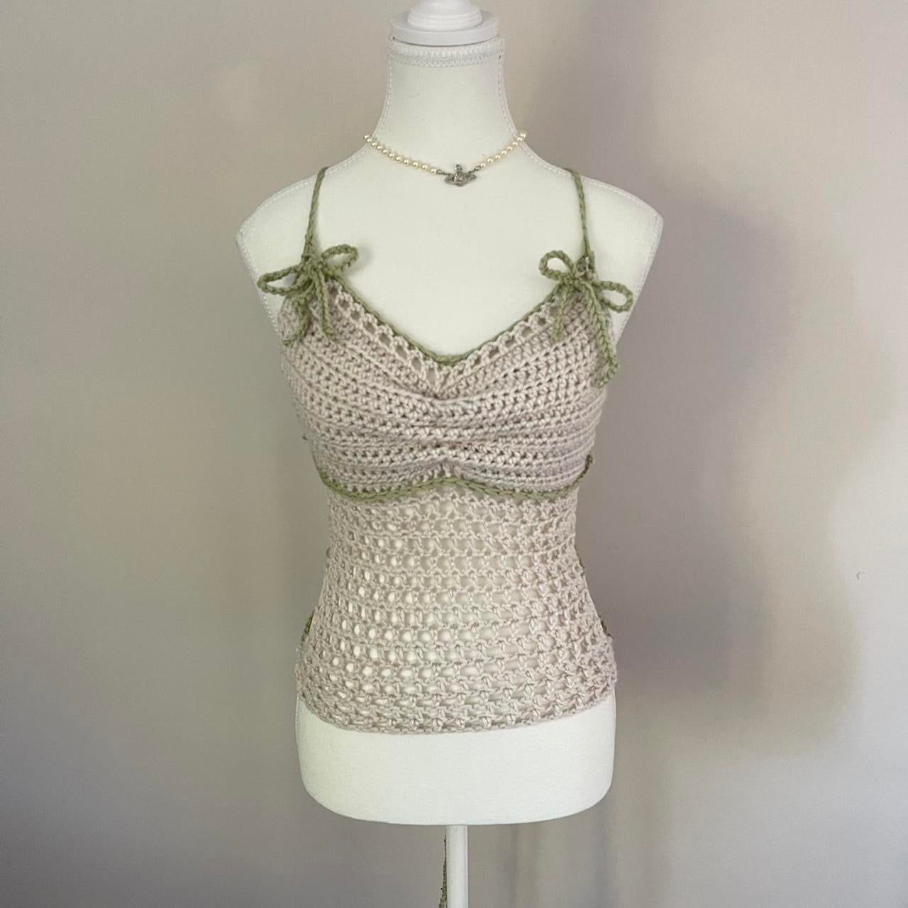 Backless Crochet Top Crochet Crop Top Transcend Vintage