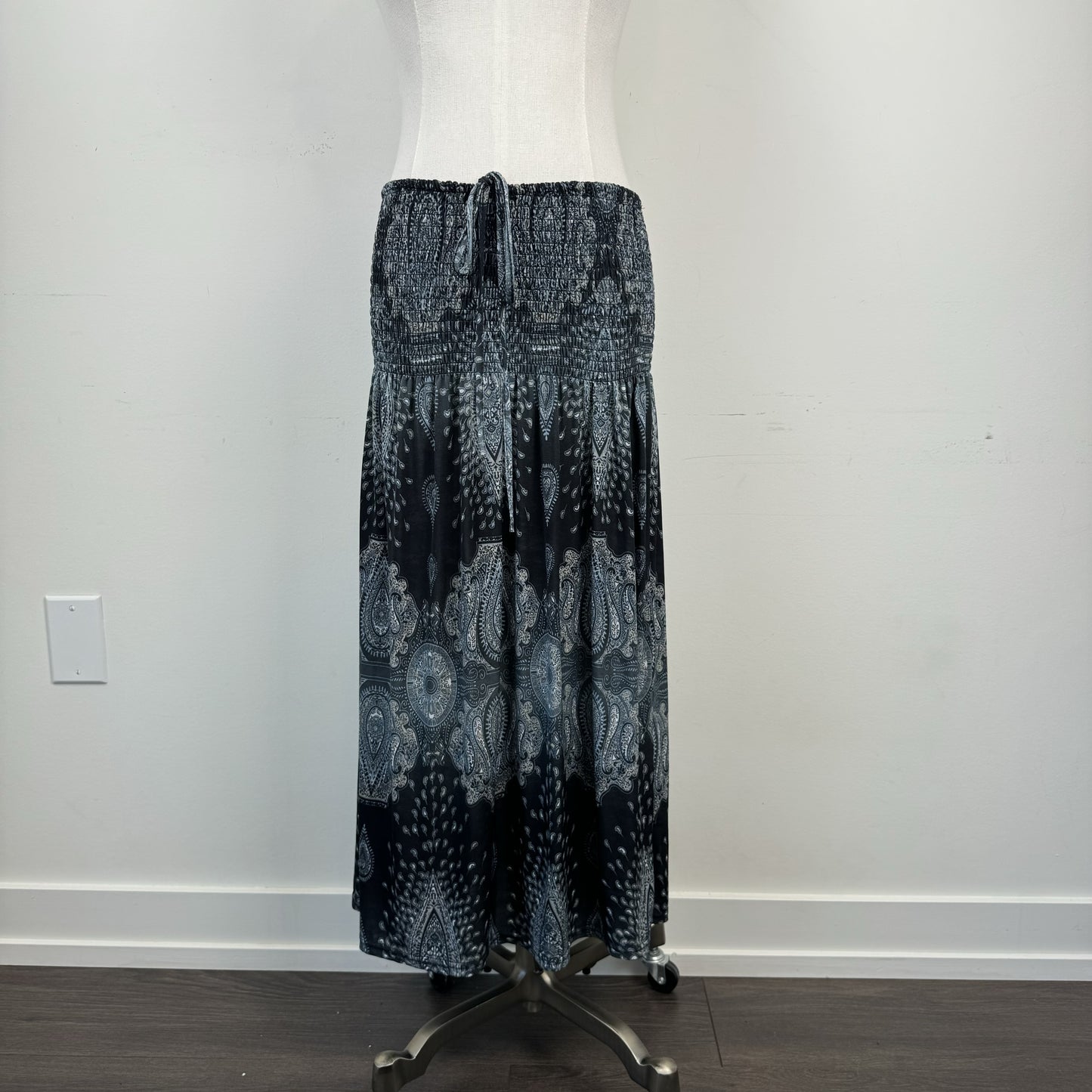 Vintage Candy Couture Paisley Print Halter Mini Dress / Skirt – view 7