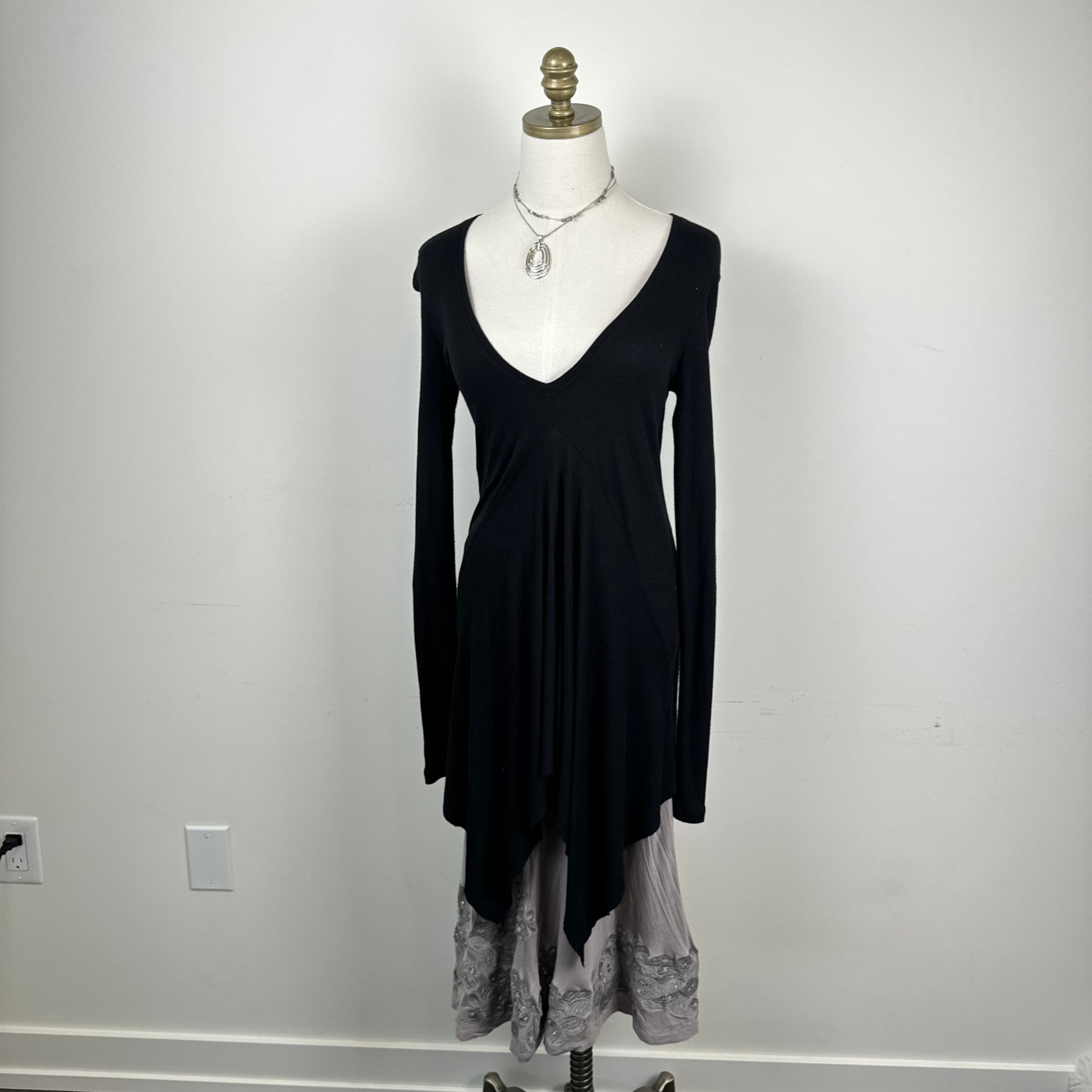 BCBG Black Pixie Long Dress – Transcend Vintage