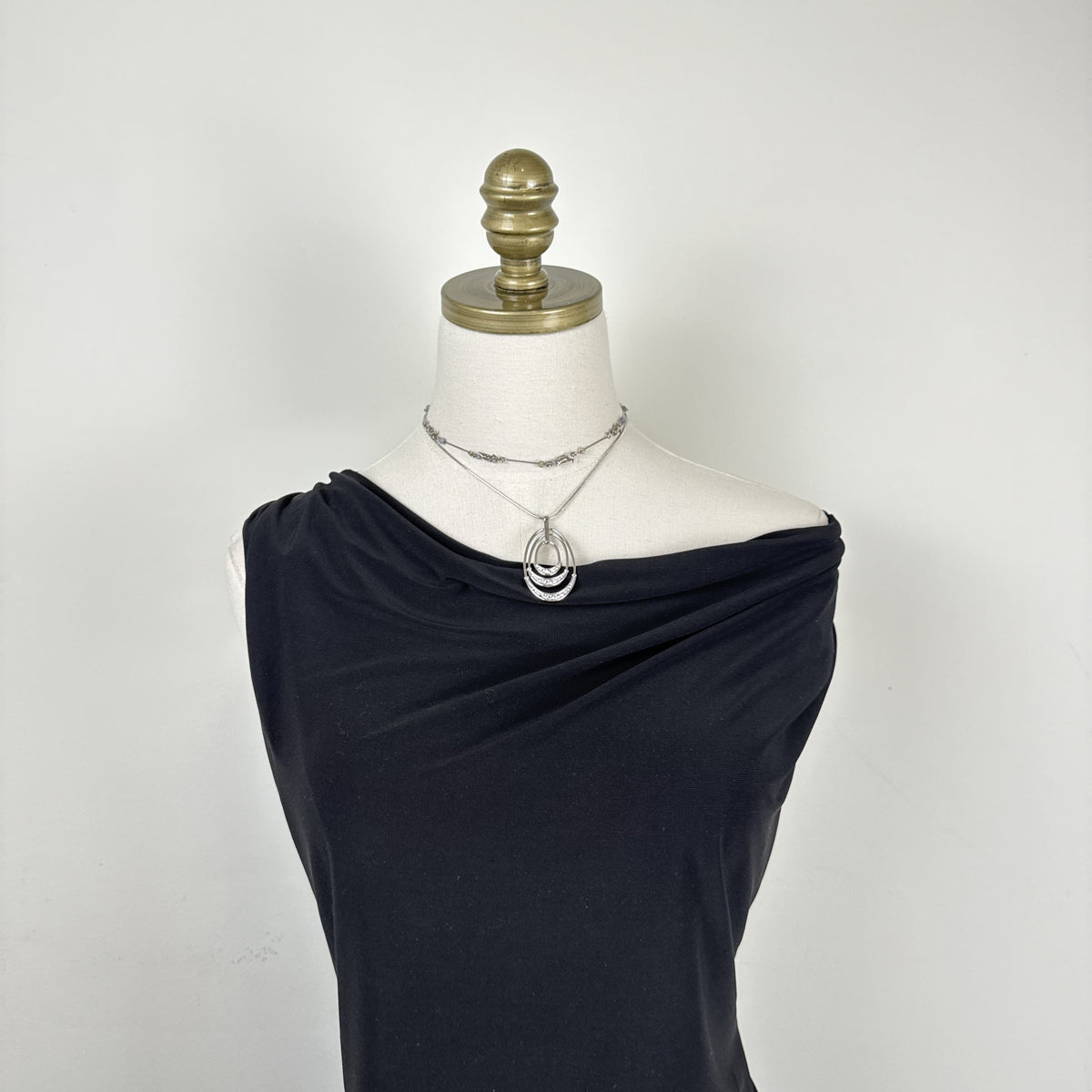Vintage Black Cowl Neck Sleeveless Top – view 10