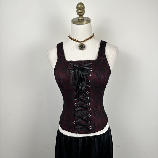 Whimsy  Lace Up Corset Top – view 3