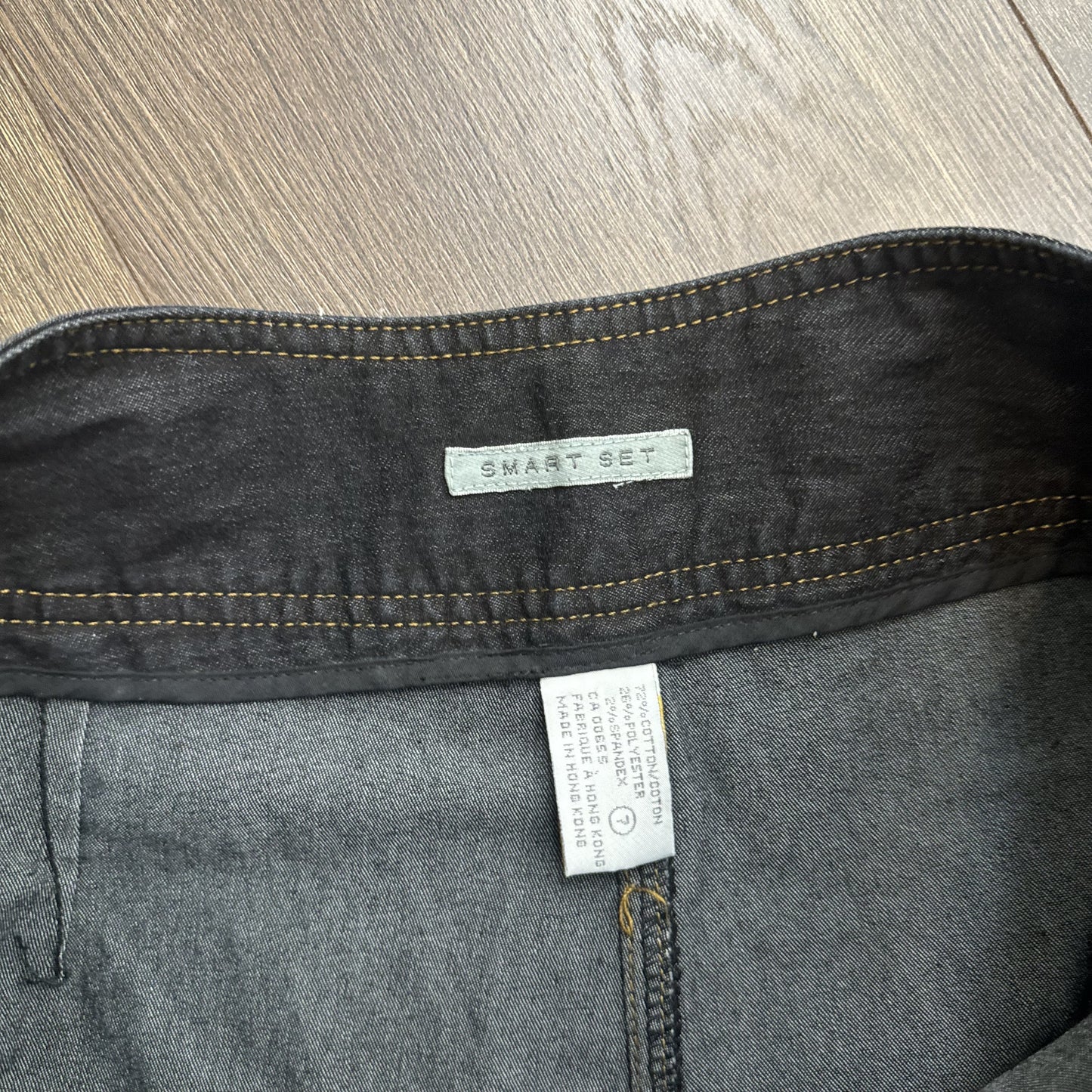 Vintage Smart Set Dark Wash Low Rise Flared Bootcut Jeans – view 5