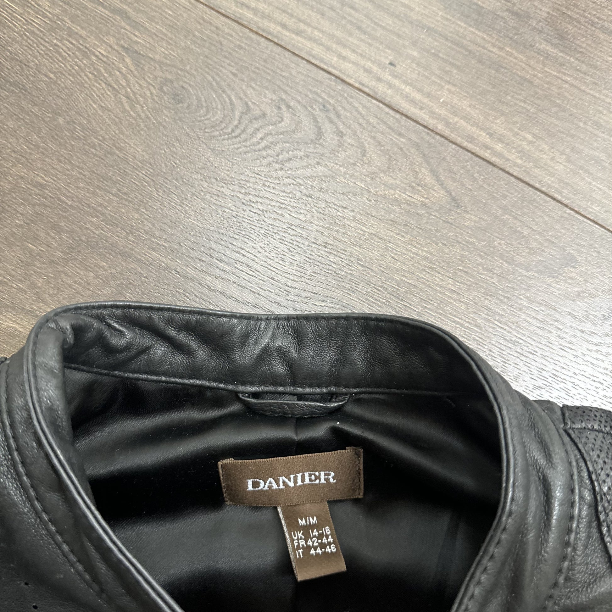 Danier Black Genuine Leather Lace Up Moto Jacket – view 5