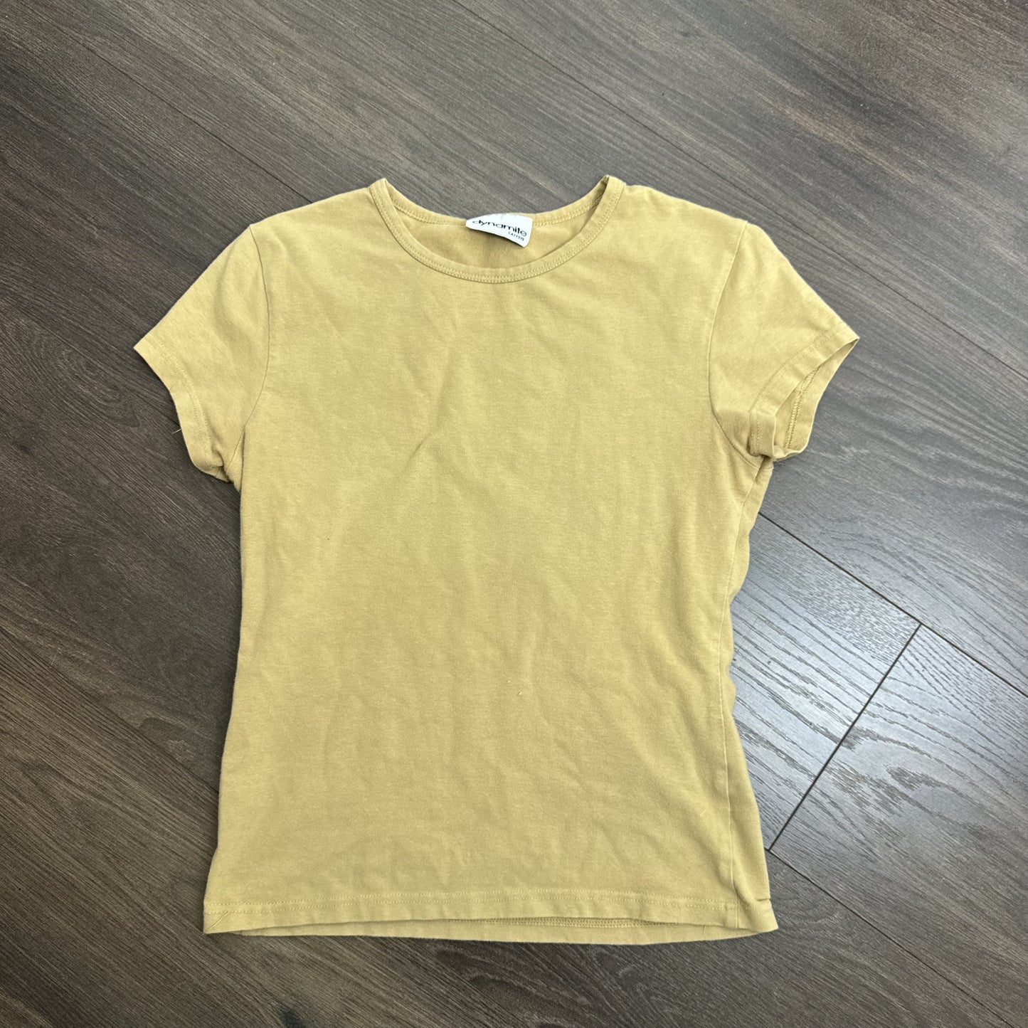 90s Dynamite Sand Fitted Baby Tee Short Sleeve – view 6