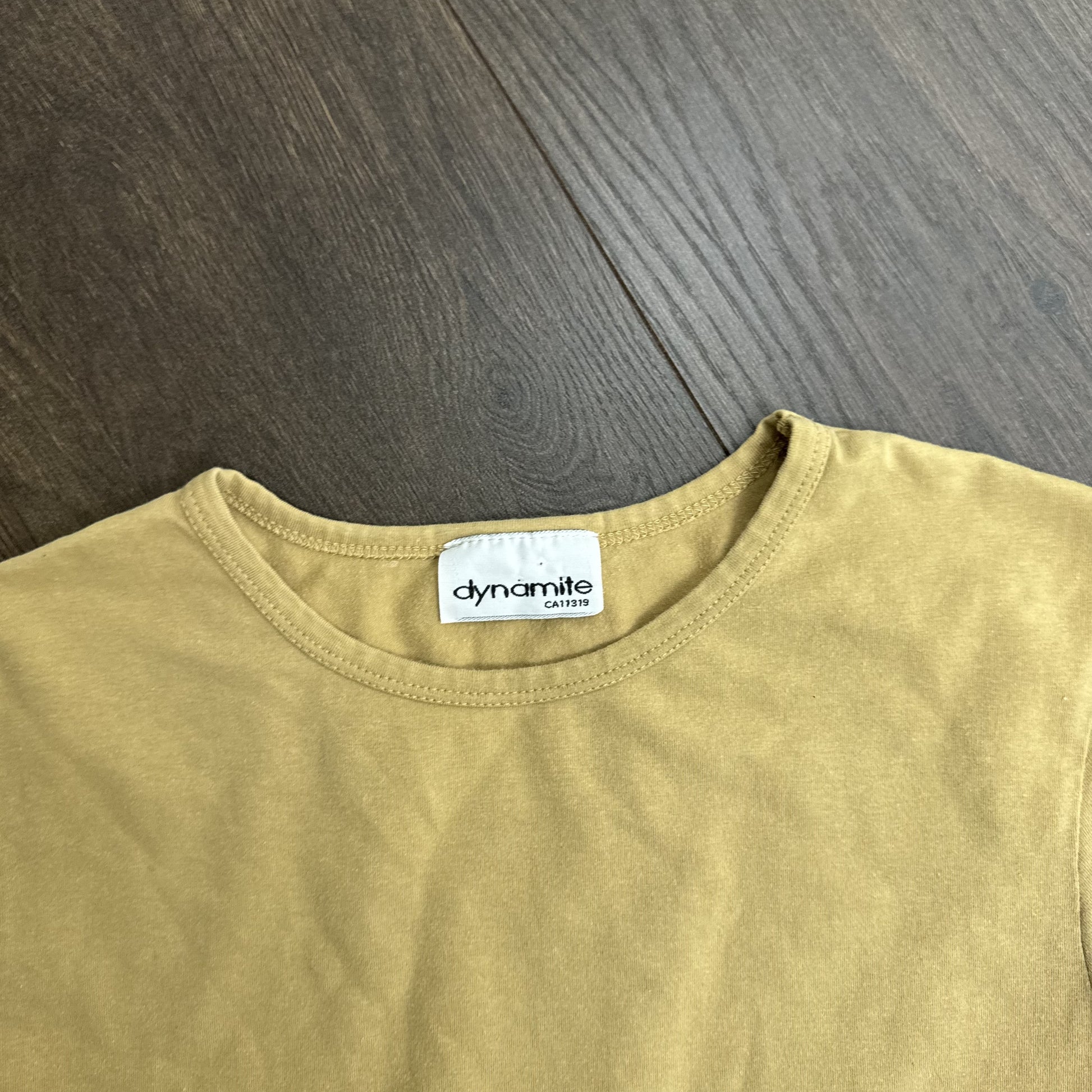 90s Dynamite Sand Fitted Baby Tee Short Sleeve – view 4