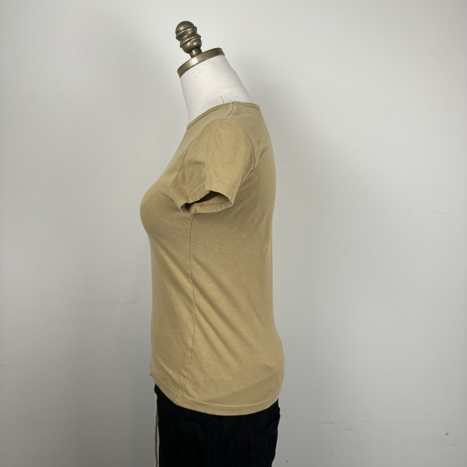 90s Dynamite Sand Fitted Baby Tee Short Sleeve – view 2