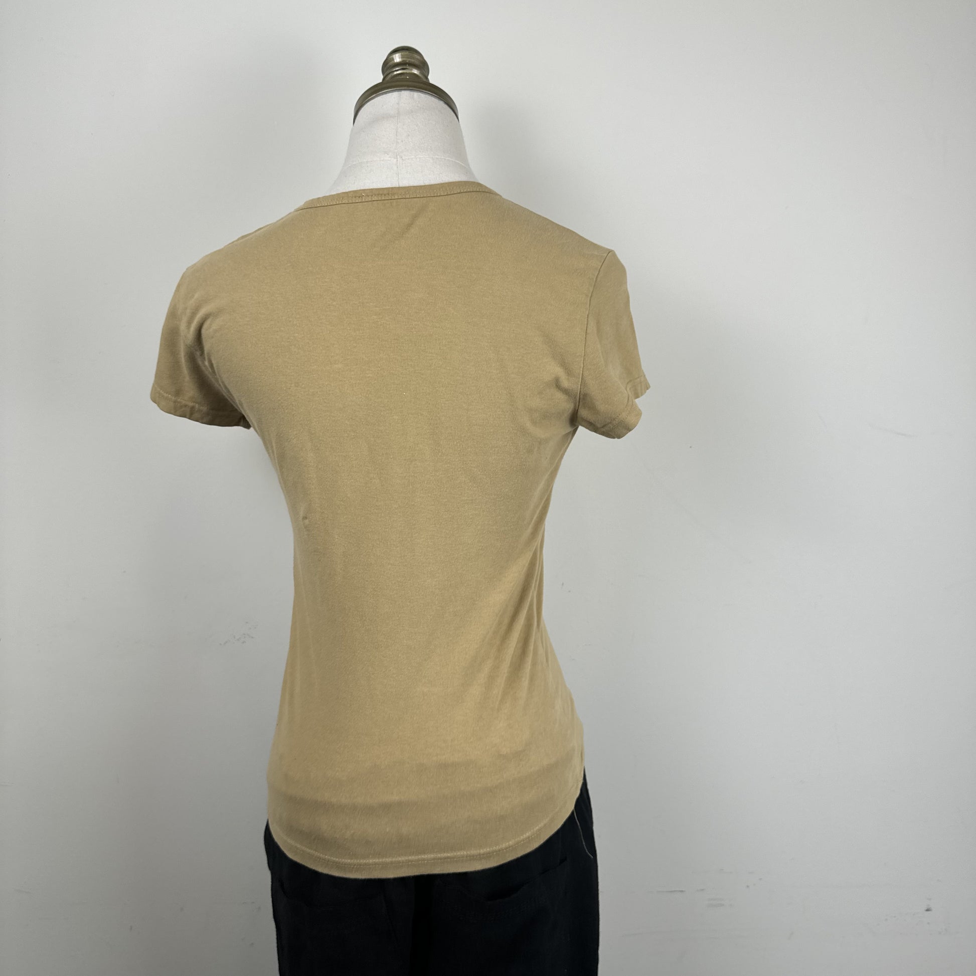 90s Dynamite Sand Fitted Baby Tee Short Sleeve – view 3