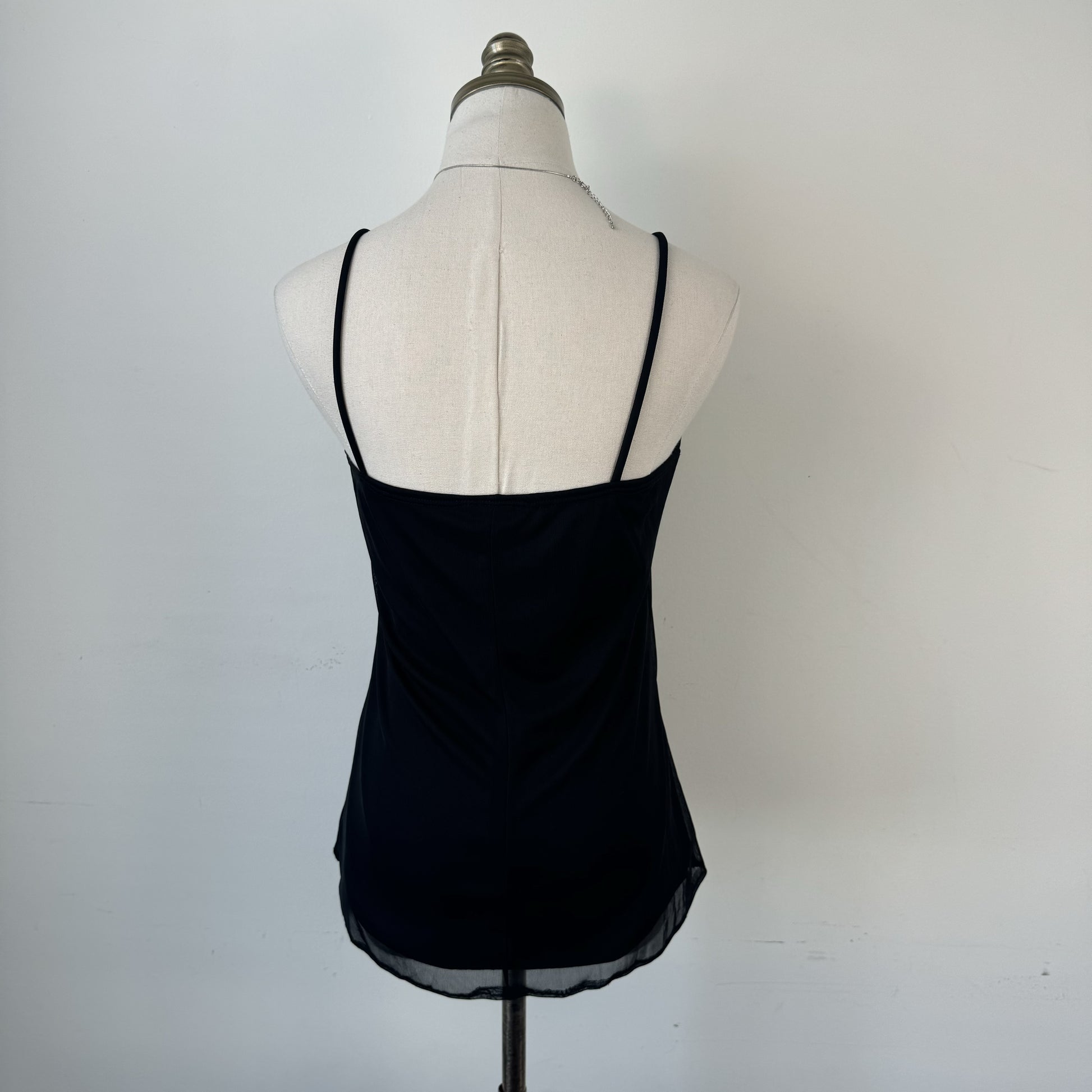 90s Mesh Overlay Sleeveless Floral Top – view 5