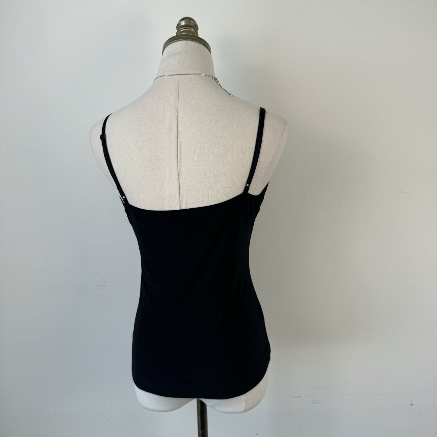 Black Rhinestone Babydoll Cami Top – view 4