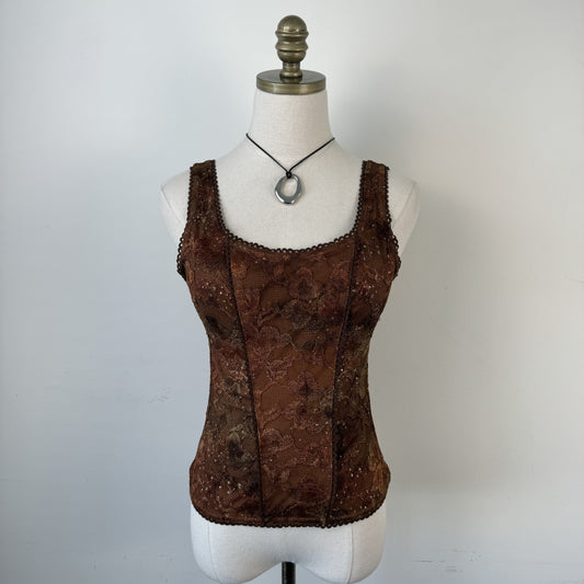 Vintage Fairy Lace Corset Sleeveless Top