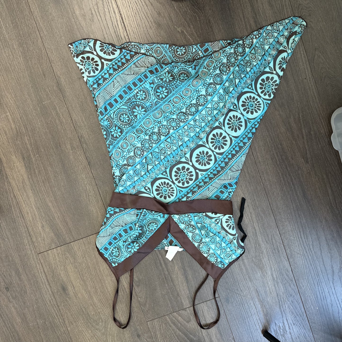 Vintage Chiffon  Babydoll Cami Top with Asymmetric Hem – view 8