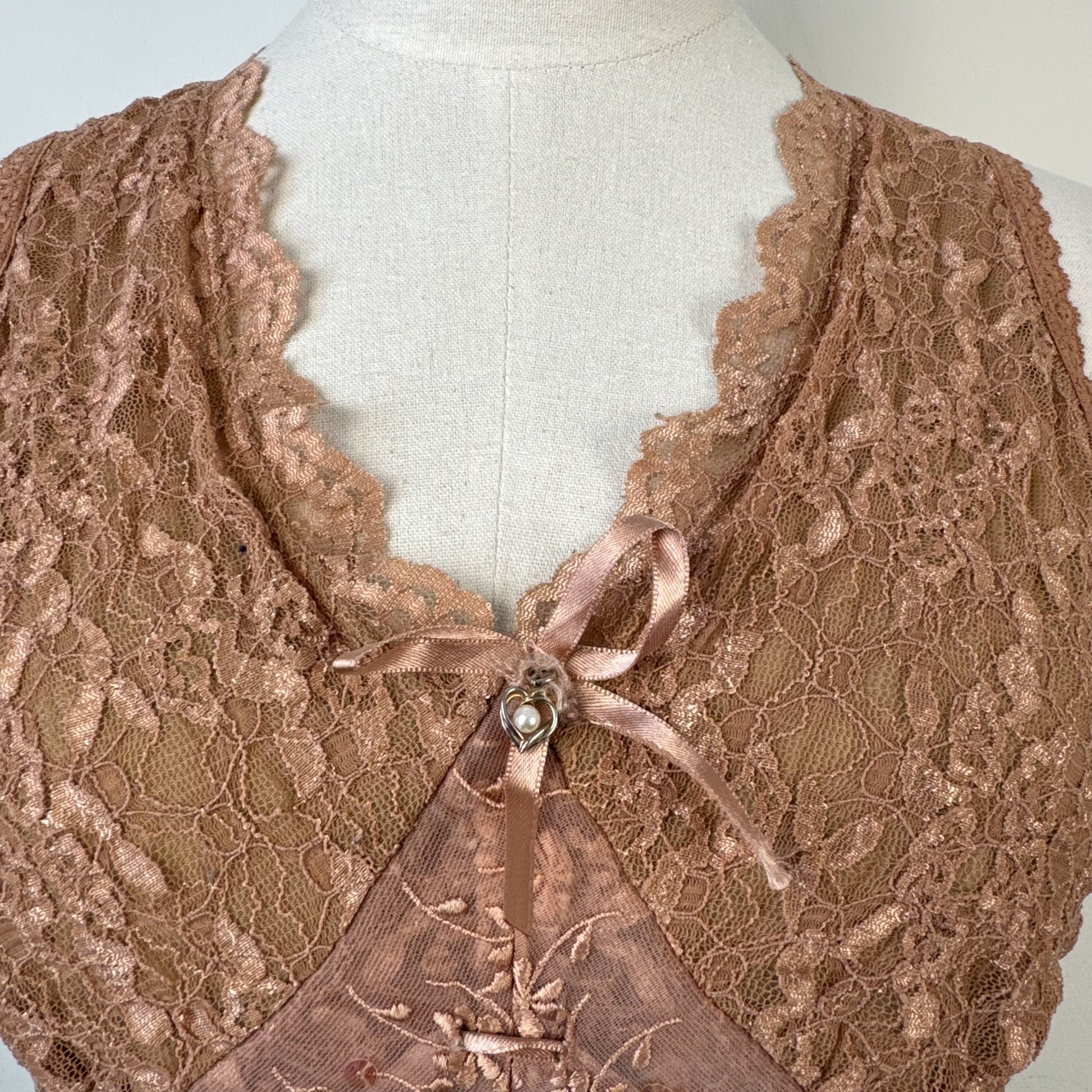 Y2K Pink Lace Mesh Sweetheart Babydoll Cami Top – view 5