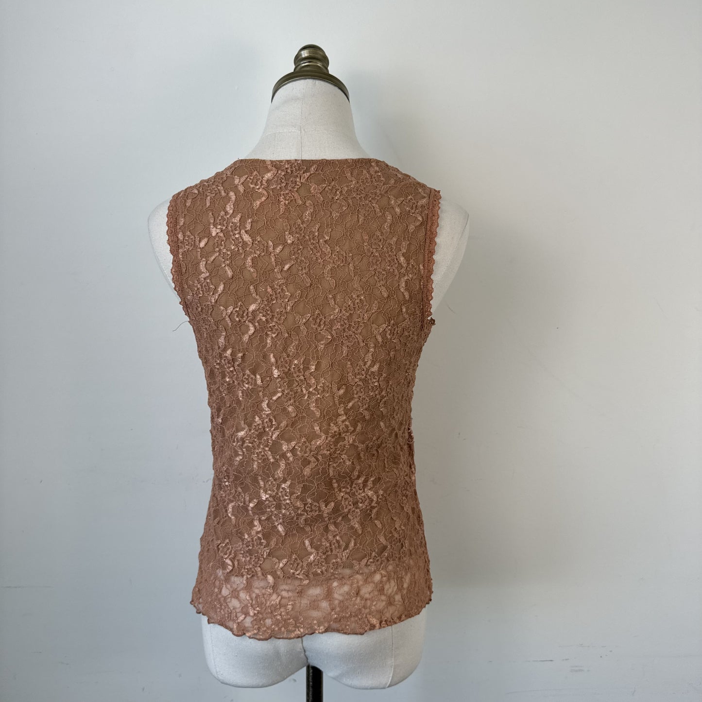 Y2K Pink Lace Mesh Sweetheart Babydoll Cami Top – view 4