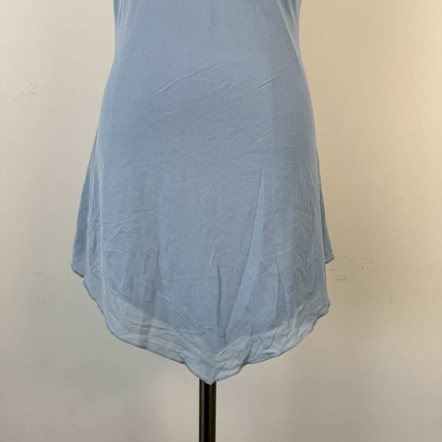 Y2K Blue Double-Layer Mesh Fairycore Cami / Mini Dress – view 3