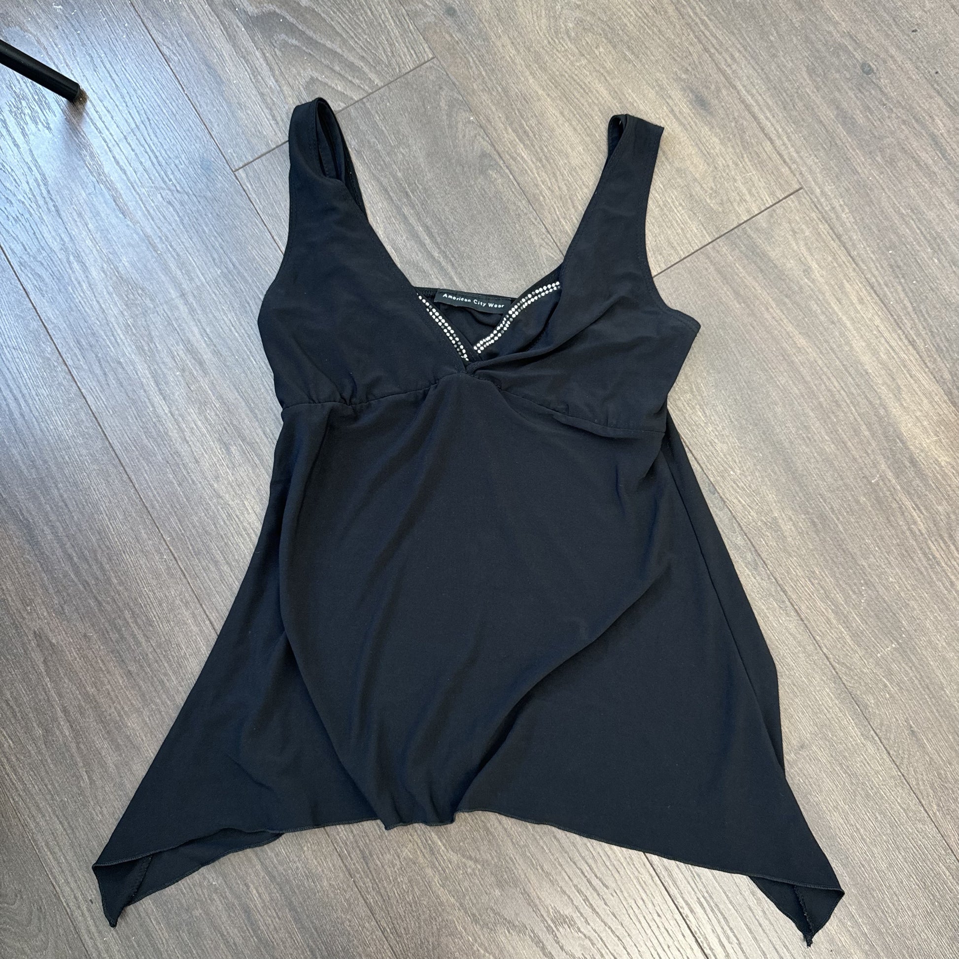 Vintage Black Pixie Babydoll Top – view 10