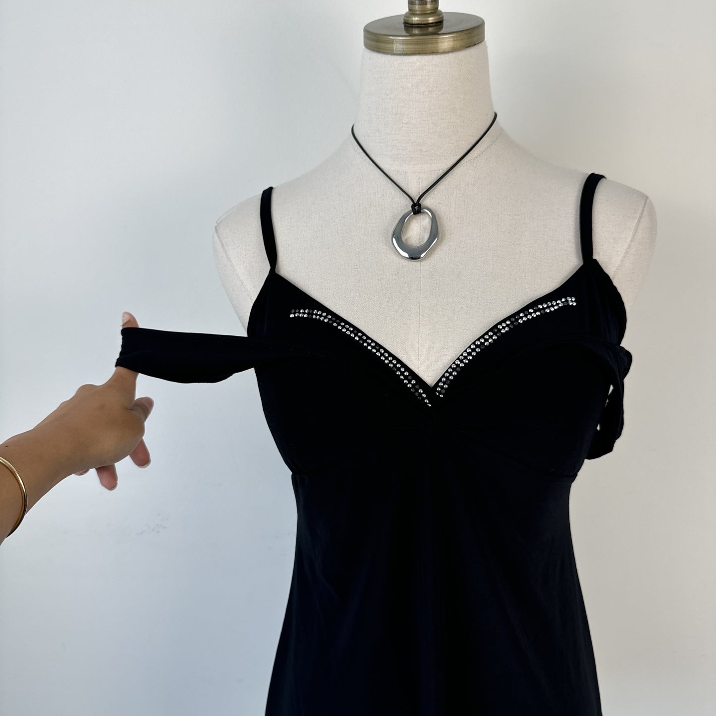 Vintage Black Pixie Babydoll Top – view 2