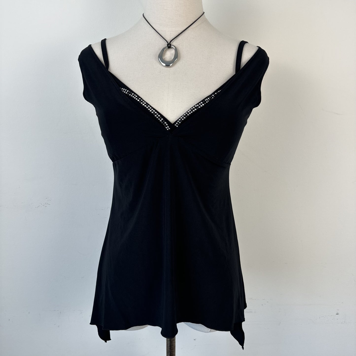 Vintage Black Pixie Babydoll Top – view 3
