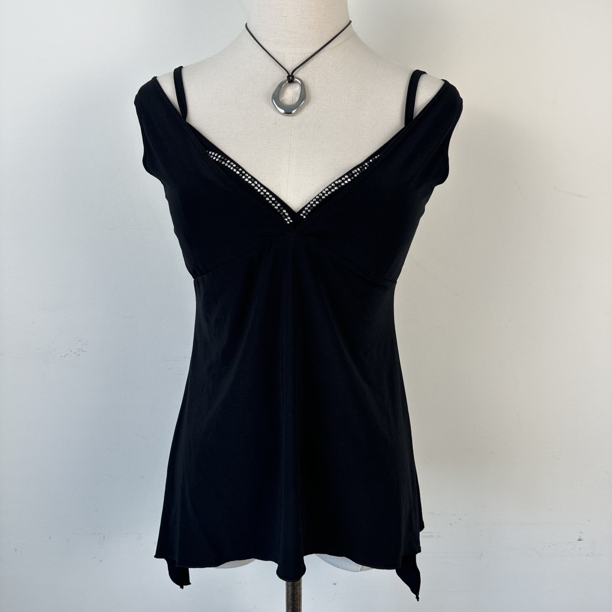Vintage Black Pixie Babydoll Top – view 3
