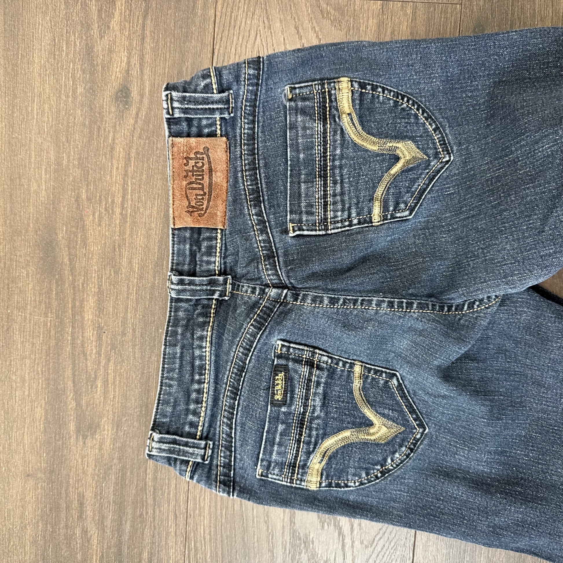 Y2K Von Dutch Low Rise Denim Capris – view 7