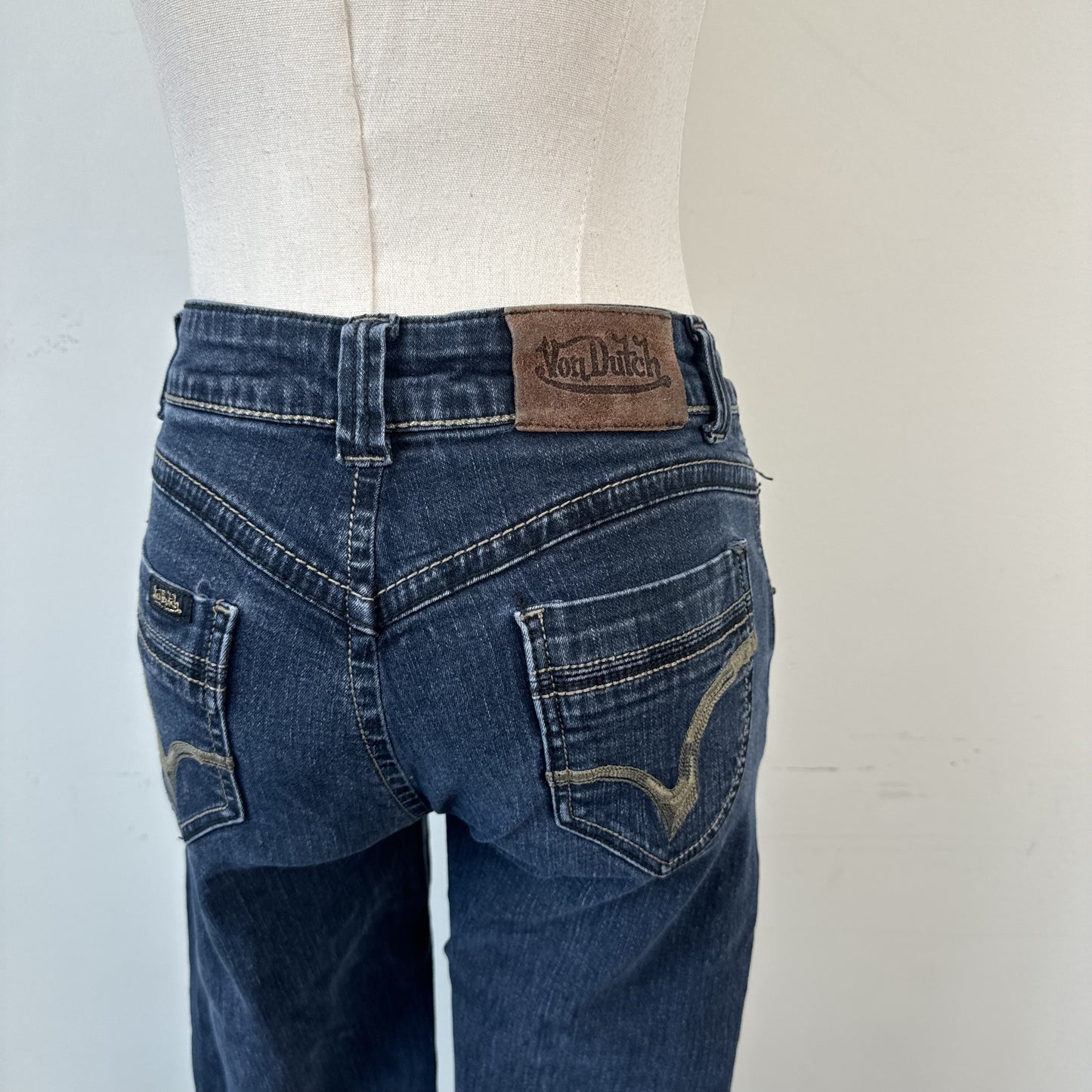Y2K Von Dutch Low Rise Denim Capris – view 8
