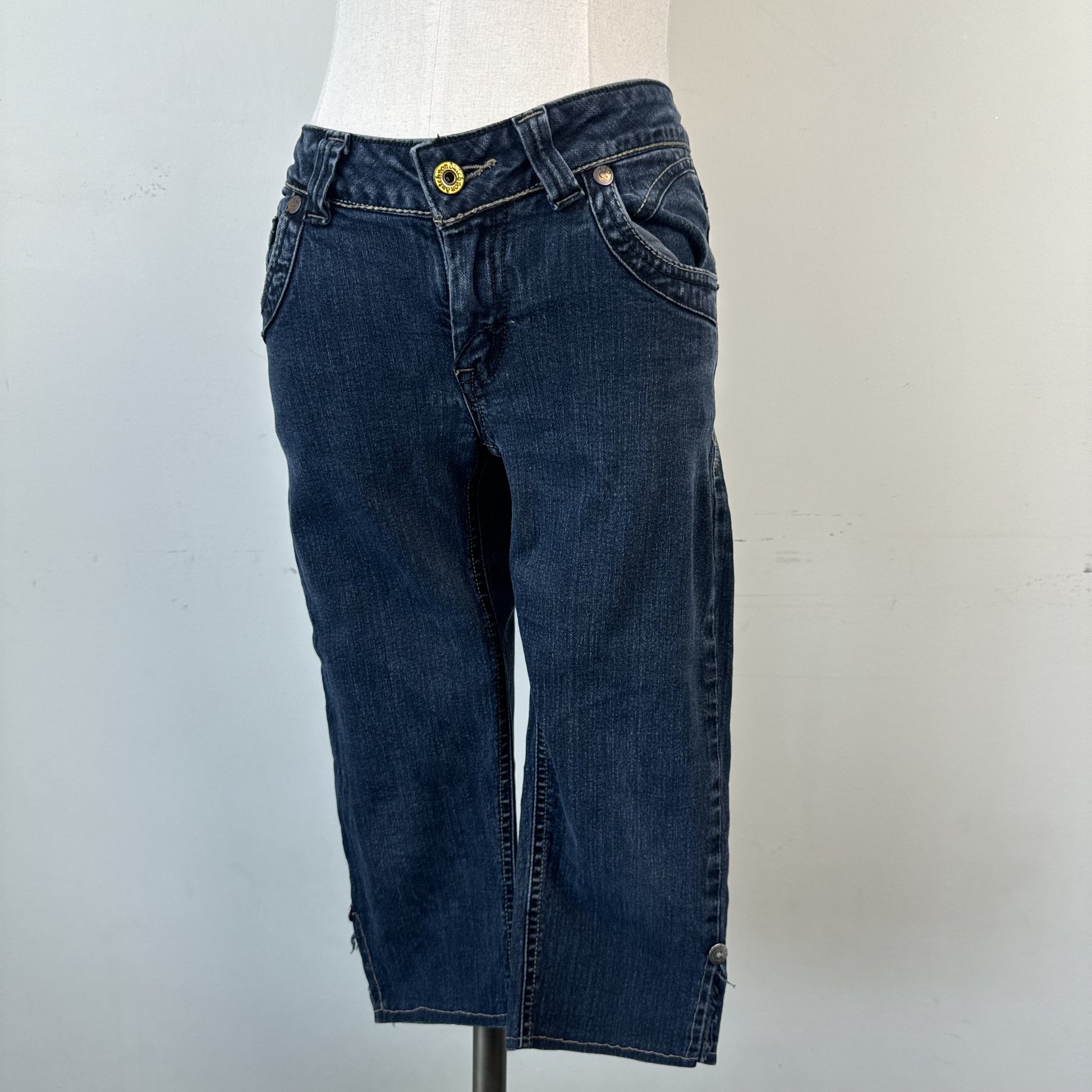 Y2K Von Dutch Low Rise Denim Capris – view 2