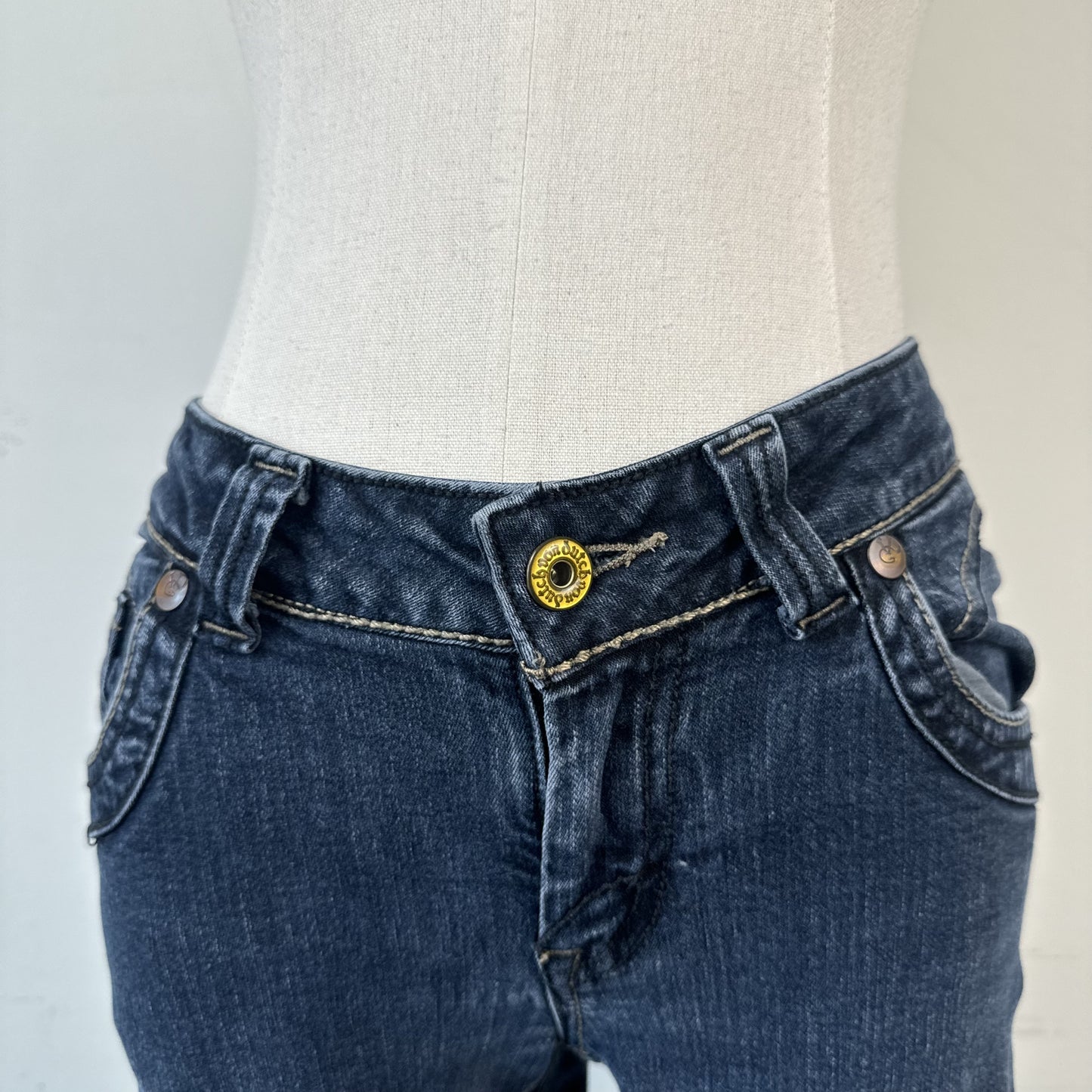 Y2K Von Dutch Low Rise Denim Capris – view 9