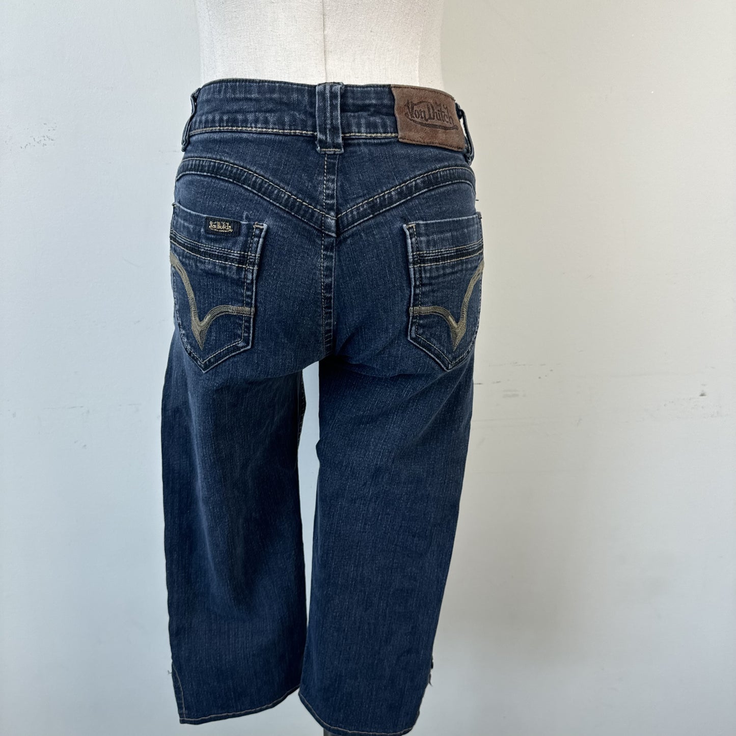 Y2K Von Dutch Low Rise Denim Capris – view 4