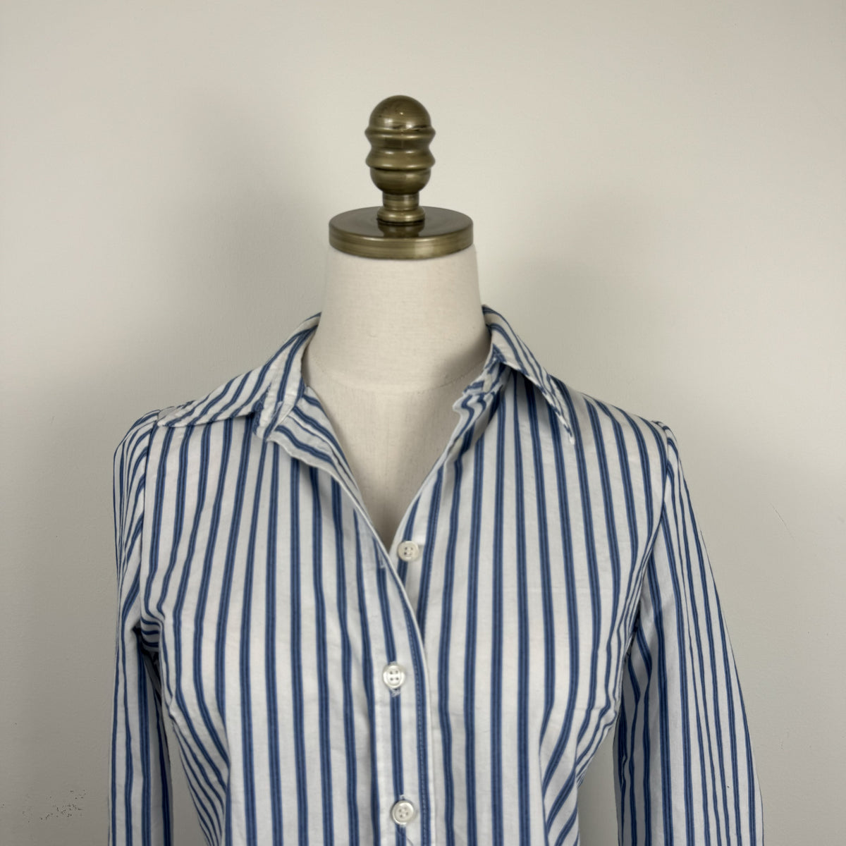 Vintage Seduction Striped Button Up Shirt – view 9